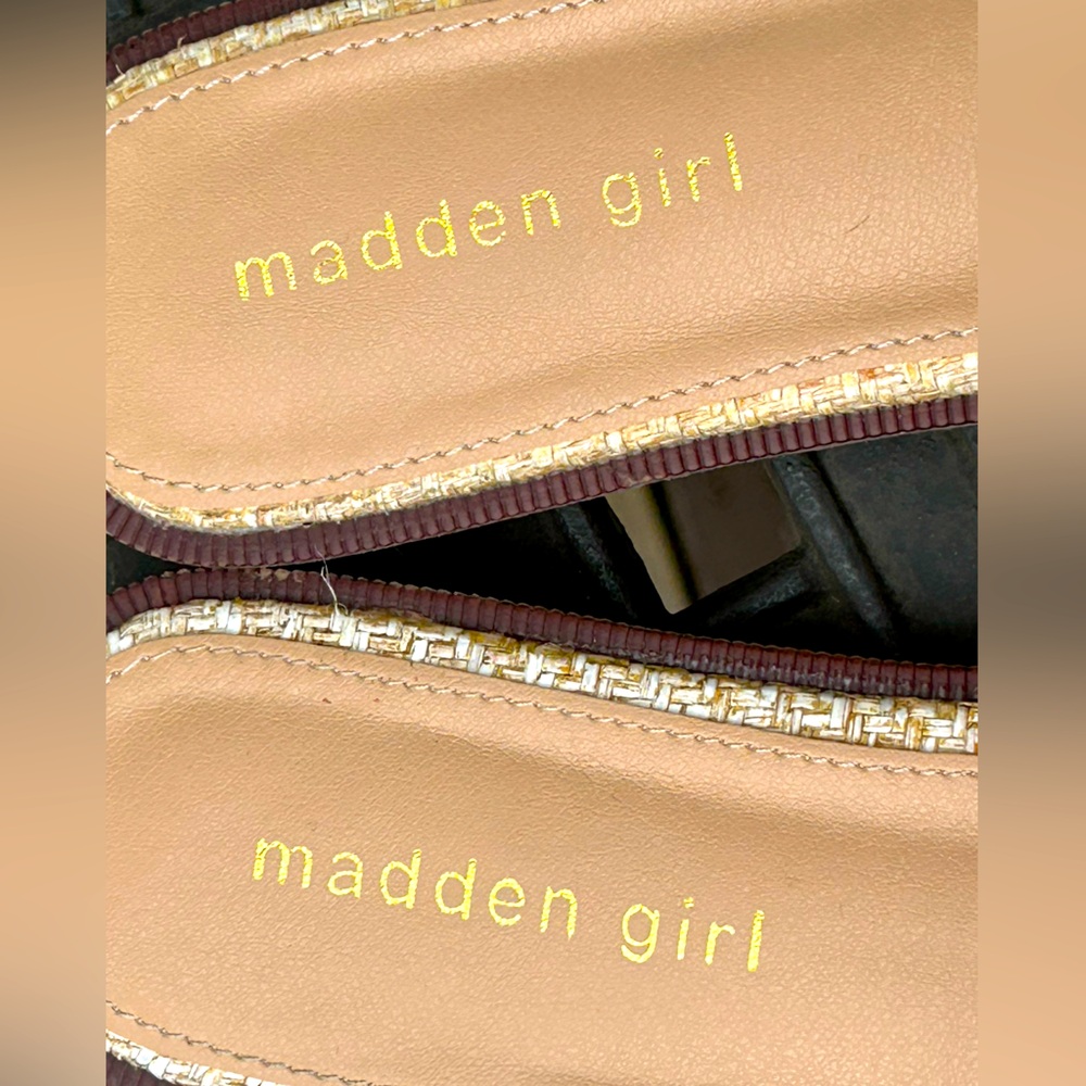 Madden Girl S7 Stylish Rafia Sandals-Look New-Run A Lil Big; Fits 7-8-On Trend! View 5